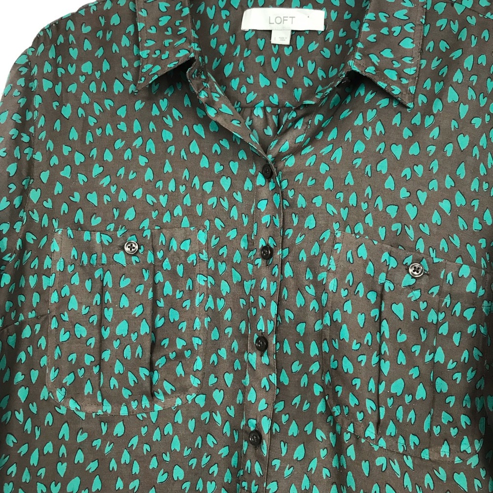 Ann Taylor Loft Button Down Shirt - Picture 3 of 7
